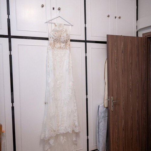 White wedding dress like new, size L / 40 / 12