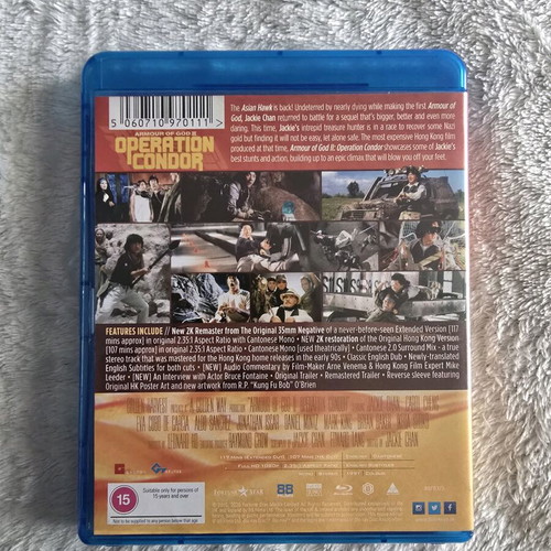 Armour Of God 2 Operation Condor Blu-ray like new, English subtitles