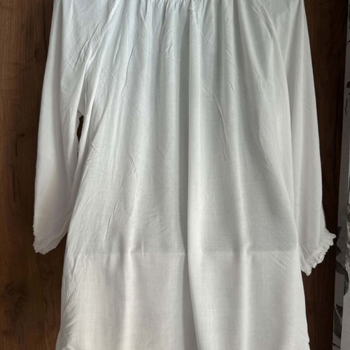 Made in Italy women's viscose blouse, M-L, white