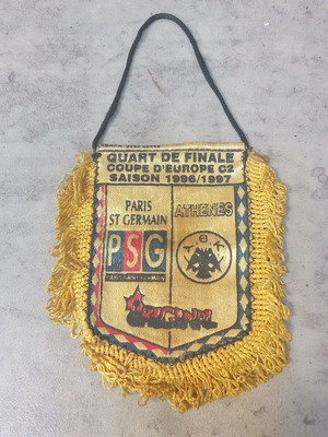 AEK Paris Saint Germain 1996 1997 Original Collectible Banner used