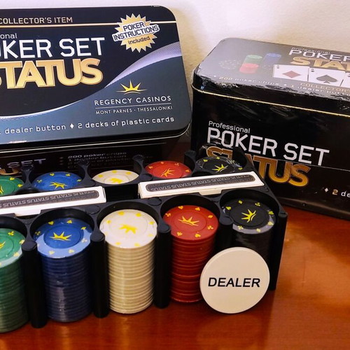 Regency Casino & Professional Poker Set new, 2 pieces collectible