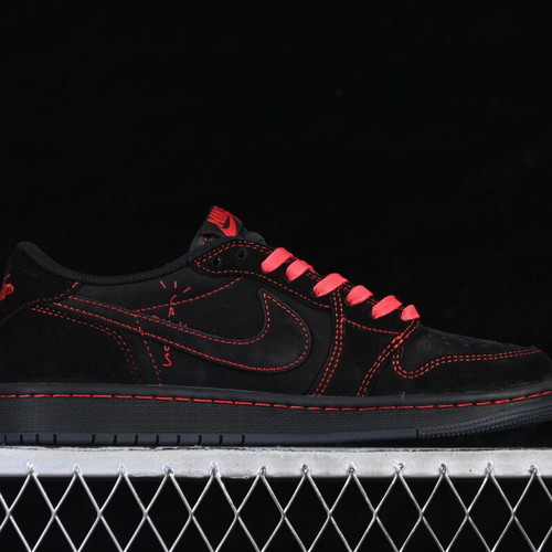 Air Jordan 1 Low new men's sneakers black and red