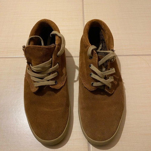 Vans men's shoes brown like new, size 40.5