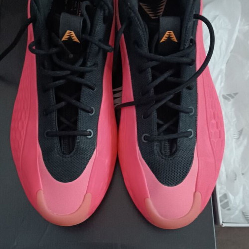 Adidas Anthony Edwards basketball shoes, black and pink, size 44