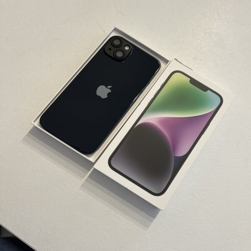 iPhone 14 Plus 128GB smartphone with screen and camera protection
