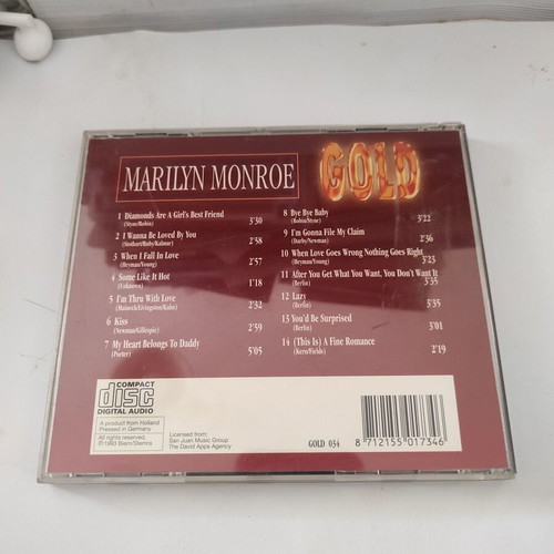 Marilyn Monroe Gold CD like new, jazz collection