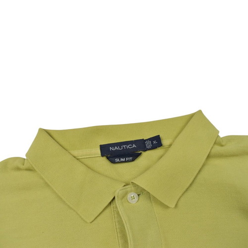 Nautica green polo shirt used, size XL slim fit