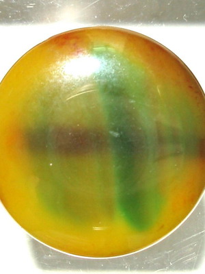 Mineral agate pierced disc 26.6 mm like new
