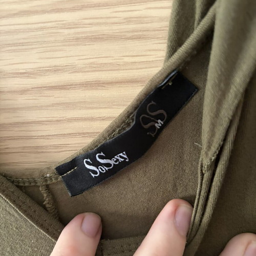 So Sexy Jumpsuit size M Uk12 like new khaki green
