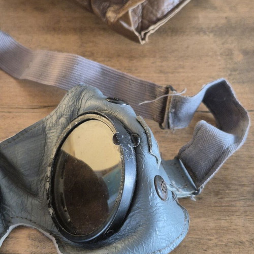 Original WWII German Ultrasin 55% Goggles Set 1942 Merz-Werke Wehrmacht
