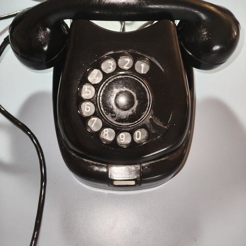 Vintage rotary dial telephone 1963 used, collectible