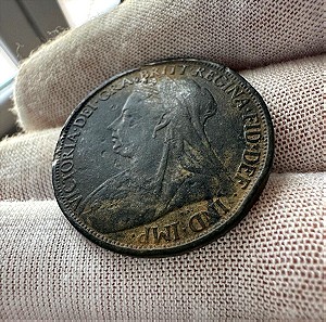 One penny Αγγλία Victoria 1899