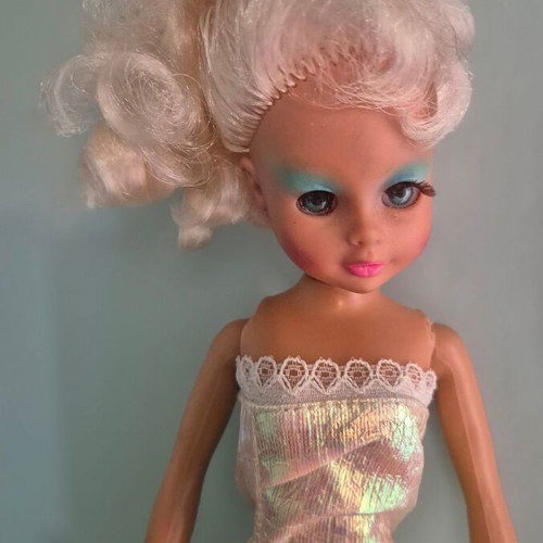 Bibibo Party doll used with original dress and factory hairstyle
