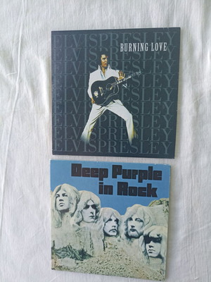 Burning Love Elvis Presley CD like new with Deep Purple In Rock gift