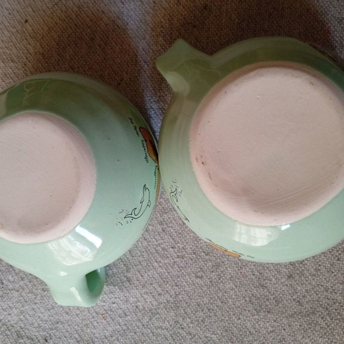 Retro Ikaria Coffee Cup Set porcelain, like new