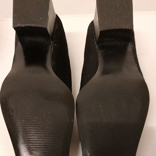 Moschoutis suede leather pumps used, size 38, black