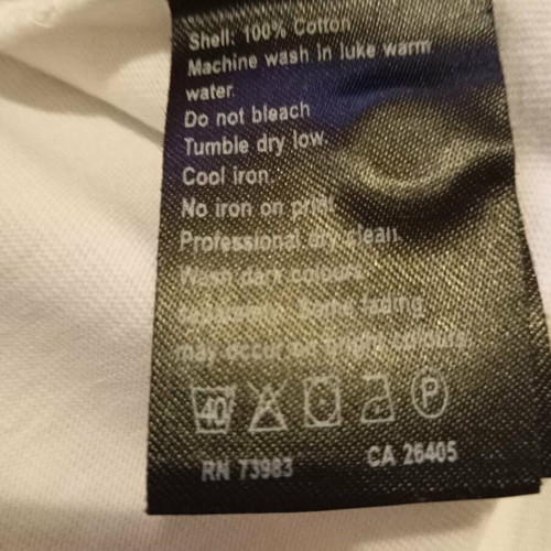 Helly Hansen shirt size S like new, cotton, white with blue black collar