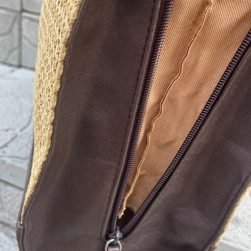 Large shoulder bag like new, yellow and brown