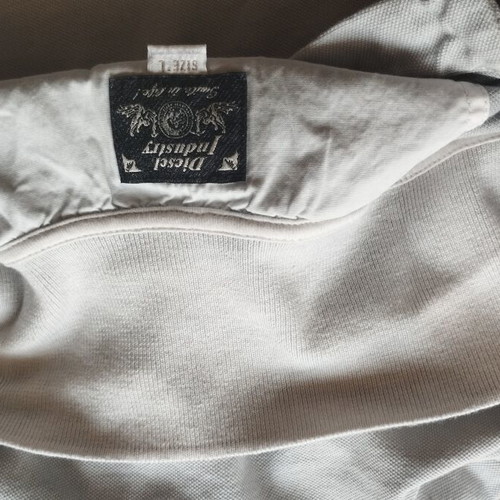 Diesel polo shirt used, size M, grey, zipper design