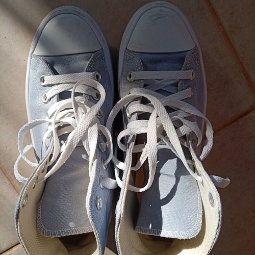All Star double-layered women's Converse shoes like new, purple, size 39