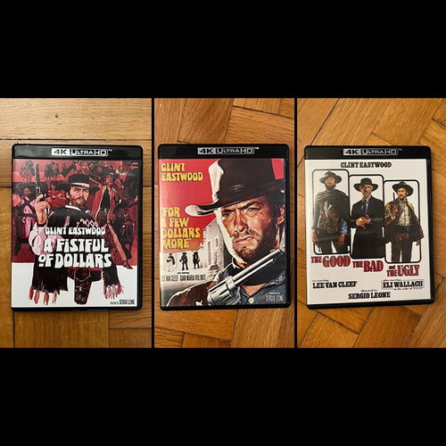 Complete Dollars Trilogy 4K UHD Blu-Ray like new without Greek subtitles