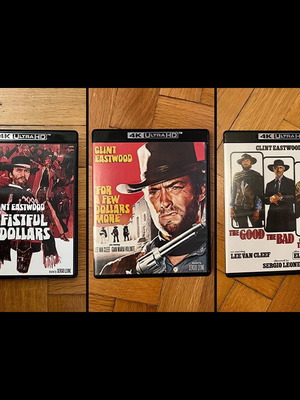 Complete Dollars Trilogy 4K UHD Blu-Ray like new without Greek subtitles