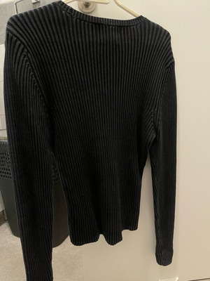 Reclaimed Vintage плетен топ нов, черен, размер XXS/XS