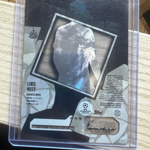 Topps Crystal Premium UEFA Lewis Miley Black Parallel RC like new