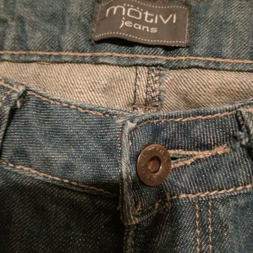 Motivi flared jeans used with embroidery and sequins, size UK 12