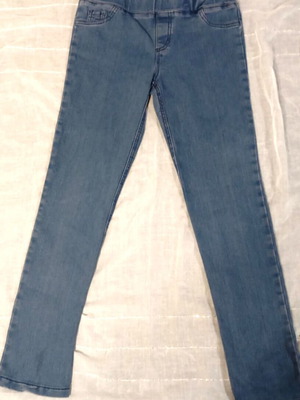 Girls' jeans used, blue, size 13 - 14 years, waist 65 cm