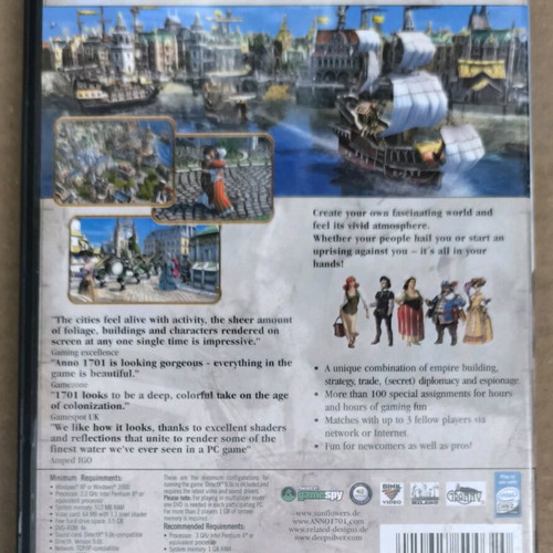 Anno 1701 PC DVD-ROM game like new