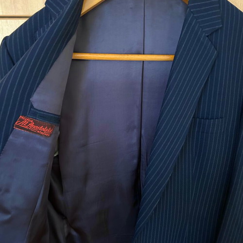 Men's dark blue vintage suit Greek tailoring like new
