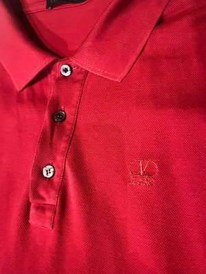 Valentino long sleeve shirt used, red, size L