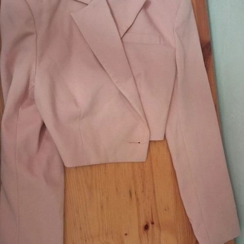 Bershka pink short jacket used, size XS
