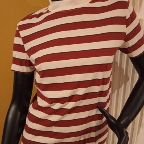 Zara striped T-shirt size S 100% cotton new, thin