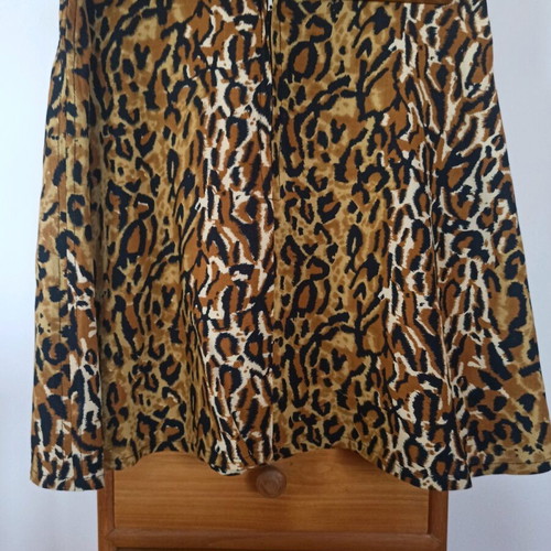 Animal print skirt new, viscose, size S-M
