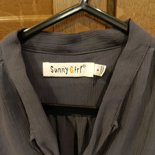 Sunny crop shirt grey like new, size S/M