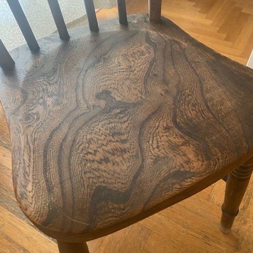 Classic vintage solid wood chair natural shade like new