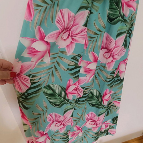 Midi floral dress like new, one size, veraman with fuchsia