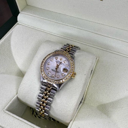 Rolex Datejust 26mm with diamond dial and bezel like new