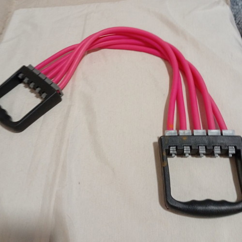 Elastic Chest Expander with Pink Bands like new
