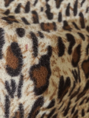 Sofa throw used with small hole
