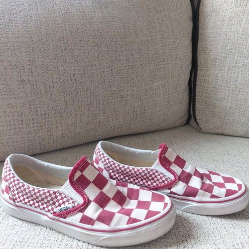 Vans kids shoes like new, size 37, white and red