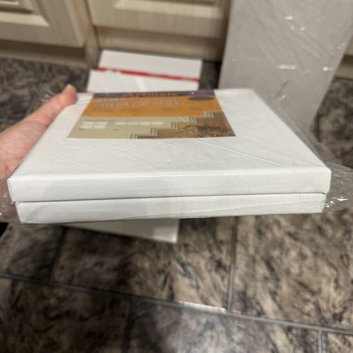 Jumbo canvas set like new, 2 pieces 20x20 cm and 3 pieces 20x60 cm
