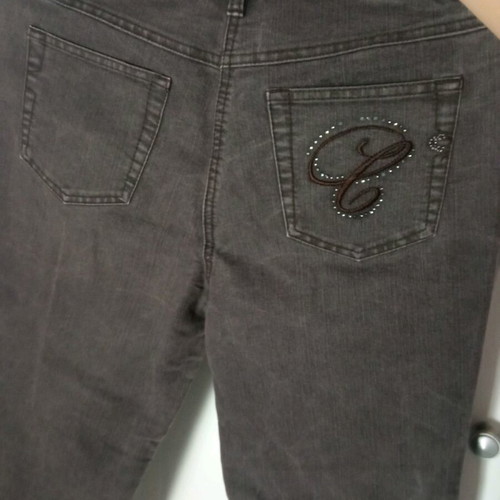 Y2K women's jeans dark gray Clarina Collection like new with rhinestones