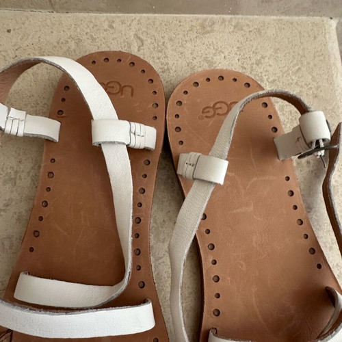 Ugg πέδιλα σαν καινούργιο, μέγεθος 41, άσπρα και ασημί