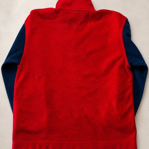 Tommy Hilfiger Athletics fleece quarter zip, red and blue, size L