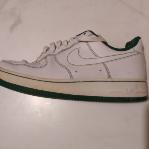 Nike Air Force 1 used, green and white, size 42