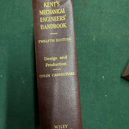 Kent's Mechanical Engineers Handbook used, Greek language