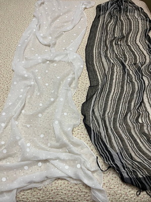 Μπασμίνες σαν καινούργιες, άσπρη και ριγέ